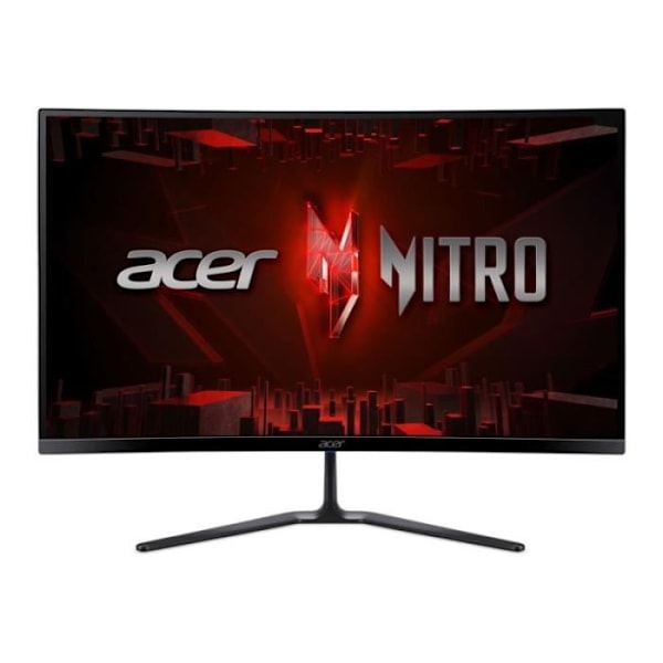 Kaareva PC-pelinäyttö - ACER Nitro ED270RS3bmiipx - 27" - VA-paneeli - 1 ms - 180Hz - HDMI / DisplayPort - FreeSync Premium musta