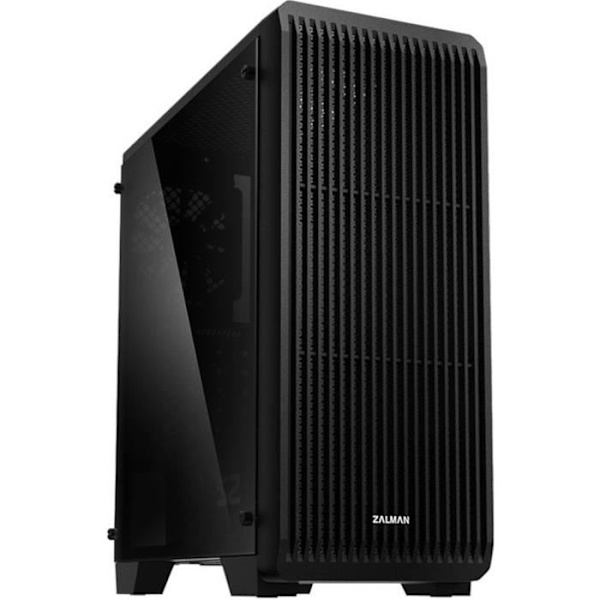 ZALMAN S2TG PC taske - Mellemstort tårn - ATX format - Uden strømforsyning - Ventilatorer medfølger Sort
