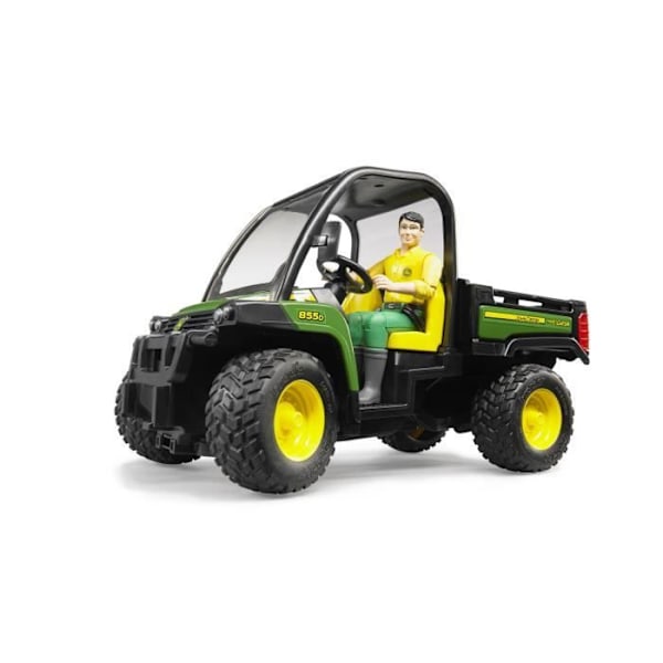 John Deere Gator XUV855D maastoauto hahmolla - BRUDER Grön