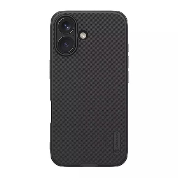 Suojakuori - Nillkin - iPhone 16 - Super Frosted Shield Pro Magnetic - Musta - Tyylikäs Sort