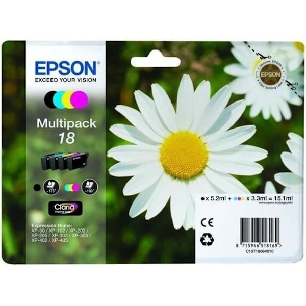 Epson PACK PAQUERETTE 4CL blækpatron