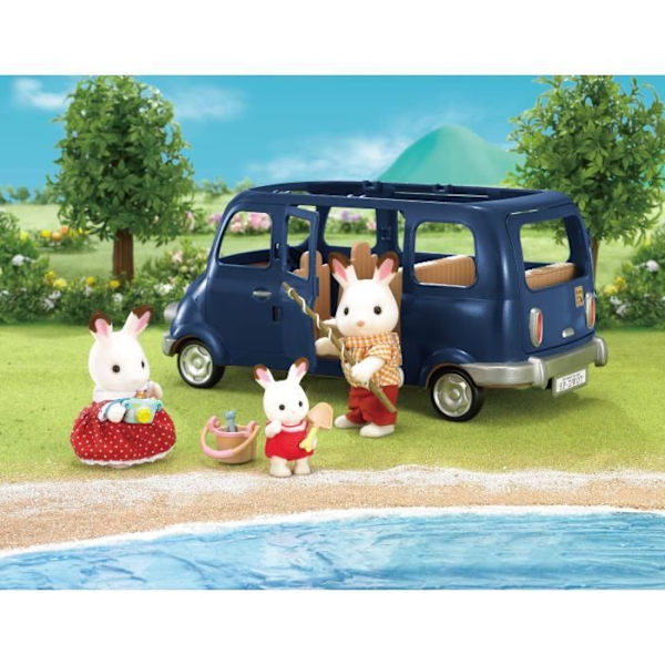 7-sits minivan - SYLVANIAN FAMILIES - Miniatyrfigurer Flerfärgad