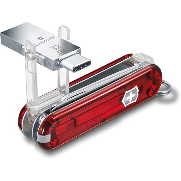 P pocket knife - Victorinox - 4.6235.TG32B1 - USB 32 Go - Punainen Läpinäkyvä - 8 toimintoa