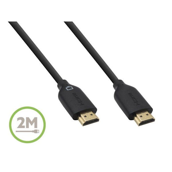BELKIN HDMI-kabel M / M - High Speed W Ethernet - 2 m - Svartguld