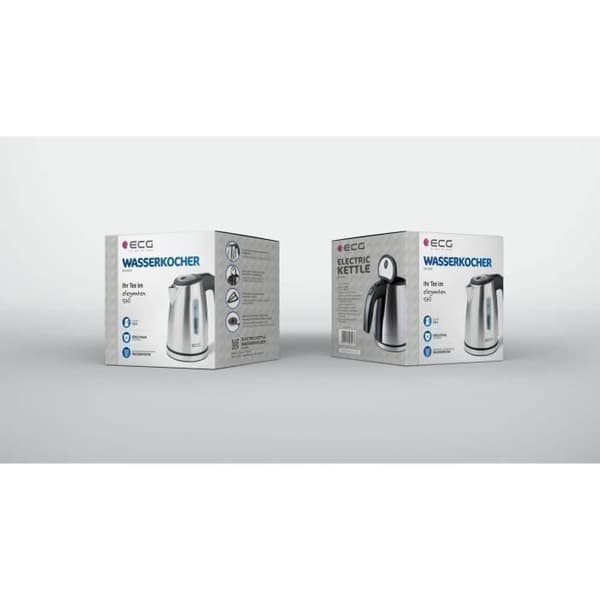 Vattenkokare - ECG - RK 1050 - Rostfritt Stål - 1500 W