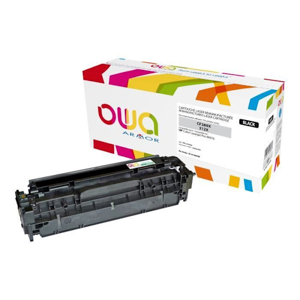 OWA sort omfabrikeret tonerpatron til HP LaserJet Pro MFP M476dn, MFP M476dw, MFP M476nw