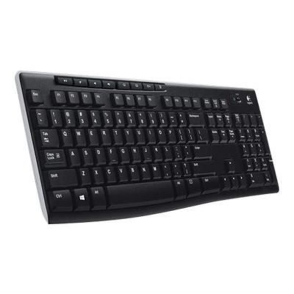 Logitech K270 Wireless Keyboard - 2,4 GHz - Engelsk - Sort - UK