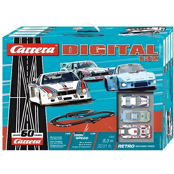 Carrera DIGITAL 132 30031 Retro Grand Prix Box Flerfärgad