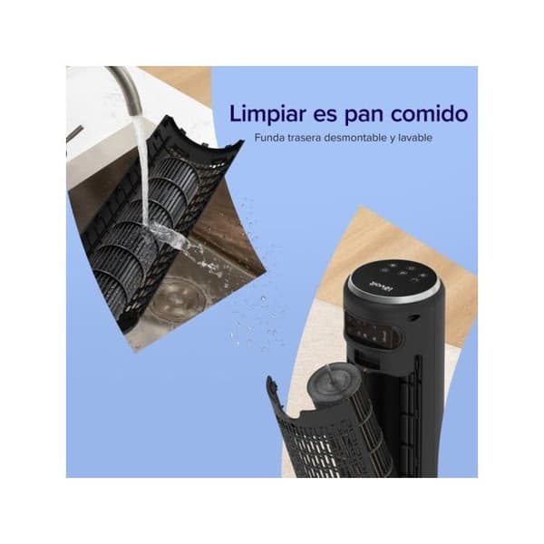 Tornadoventilator - LEVOIT - TempSense 36 DC - 12 hastigheter - Vortexair-teknologi - Tyst 20 dB