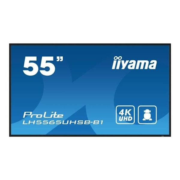 LED-taustavalaistu LCD-litteänäyttö - iiyama - iiyama ProLite LH5565UHSB-B1 - Diagonaaliluokka 55" (54,6" katseltavissa oleva) L-näyttö