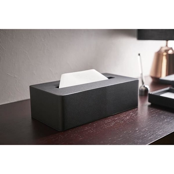 Serviettekasse - Yamazaki - Tower - Sort - 25 x 13 x 13 cm - Moderne design Vit