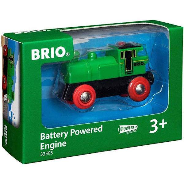 BRIO grønt tovejs batterilokomotiv - Trætogkredsløb - Ravensburger - Fra 3 år Grøn