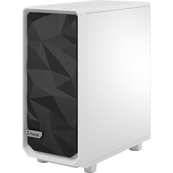 FRACTAL DESIGN - PC Meshify 2 kompakt etui Hvidt gennemsigtigt hærdet glaspanel