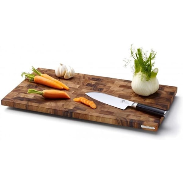 Leikkuulauta - Continenta - Akasia - 54 cm x 29 cm - Käsityönä valmistettu - Päätypuu