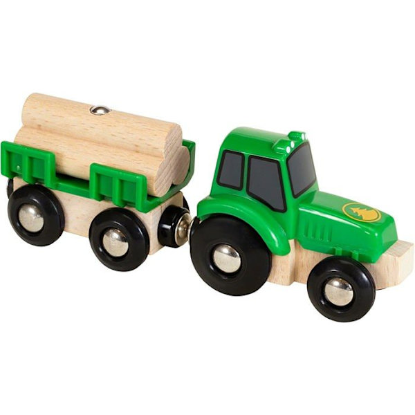 BRIO World Traktor og Trailer - Tilbehør til trætogkredsløb - Blandet fra 3 år Grön