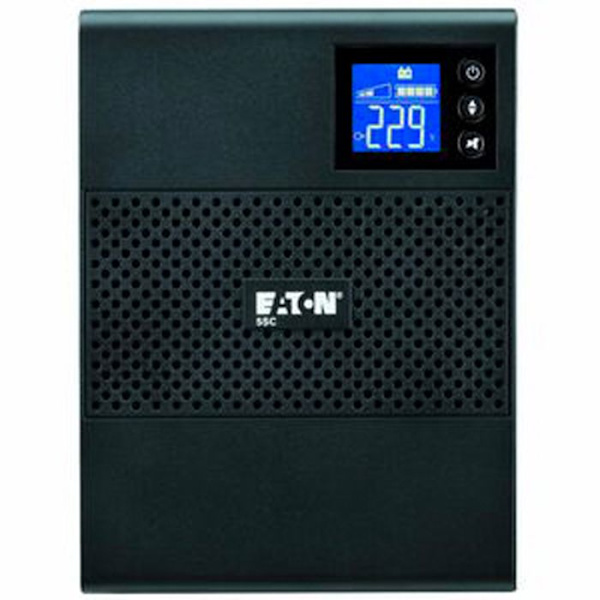 Inverter - EATON - 5SC - 750VA - 6 IEC 10A-stik - Line-Interactive - Sinusformet Sort