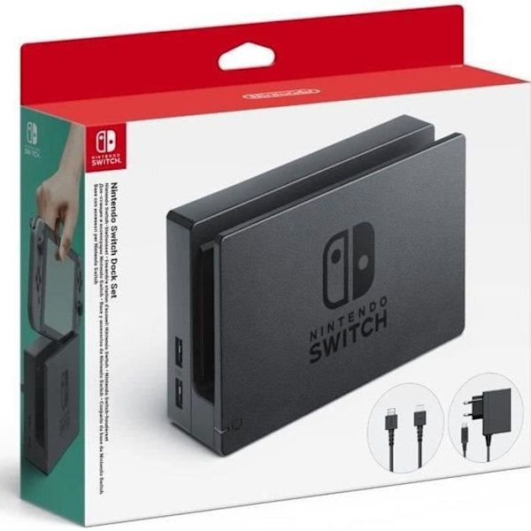 Docking station sæt til Nintendo Switch sort