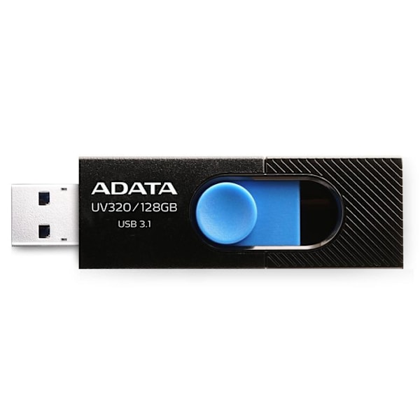 USB nøgle - ADATA UV320 - 128 GB - USB 3.1 - Sort-blå