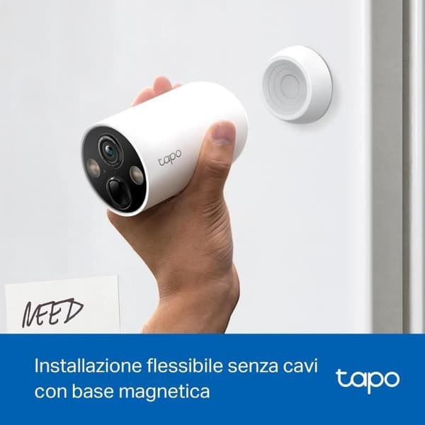 Säkerhetskamera - Tapo - C425 - 2-pack - Färg-nattvision - Upplösning 2.5K - Batteritid 300j