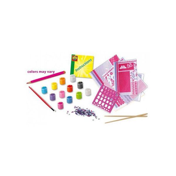 SES CREATIVE Kit med dekorationer för naglar Flerfärgad