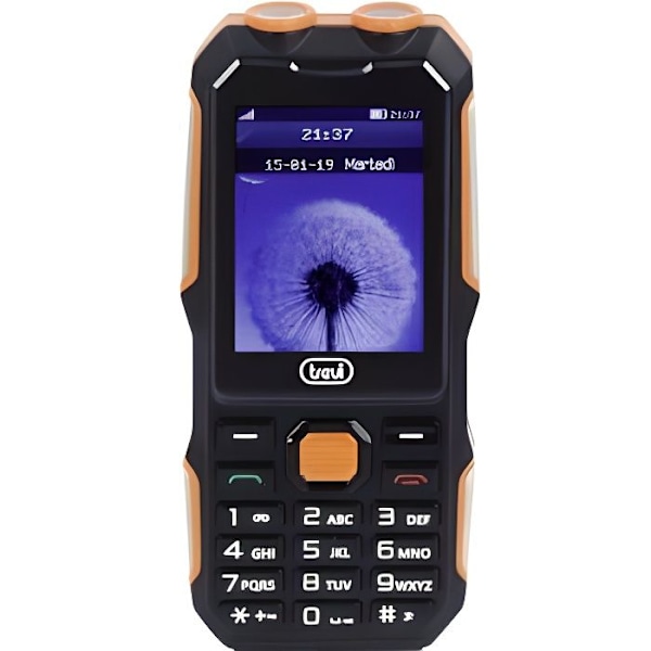 TREVI FORTE 70 STØDSIKKER GSM-TELEFON Sort, Orange
