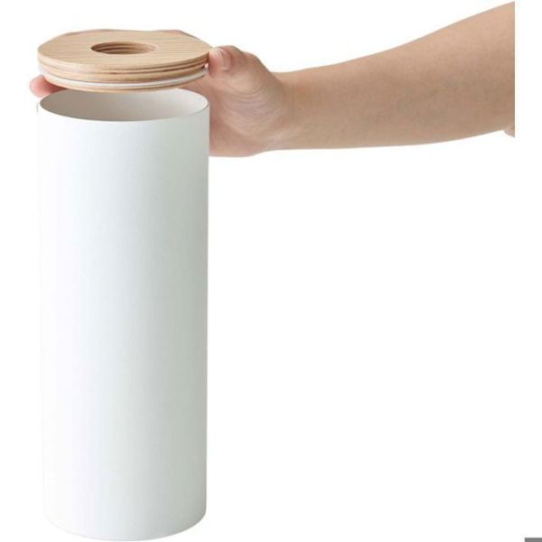 Tissue Rund Metal Tissue Box Vit