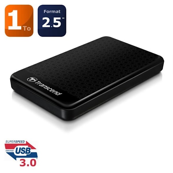 TRANSCEND HDD StoreJet 2,5" A3 ekstern harddisk - 1 TB