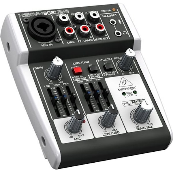 Behringer XENYX 302USB PA ja studiokonsolit