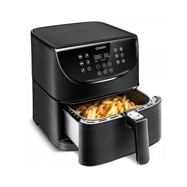 COSORI -Smart Chef Black Edition oliefri frituregryde 5,5 liter Svart