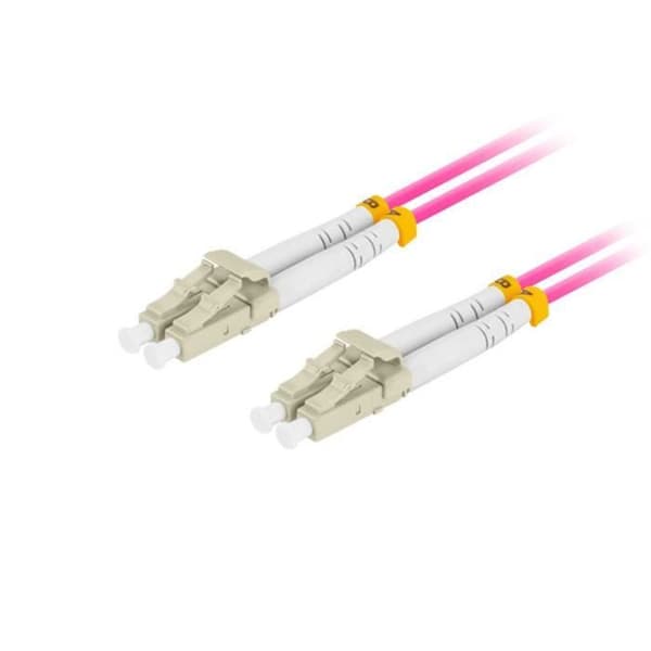 Fiberoptisk kabel - FO-LULU-MD41-0010-VT - 1 m - LC/UPC - OM4 grön