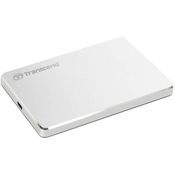 TRANSCEND StoreJet 25C3S 1 Tt ulkoinen kiintolevy - USB 3.1 Gen 1 - hopea