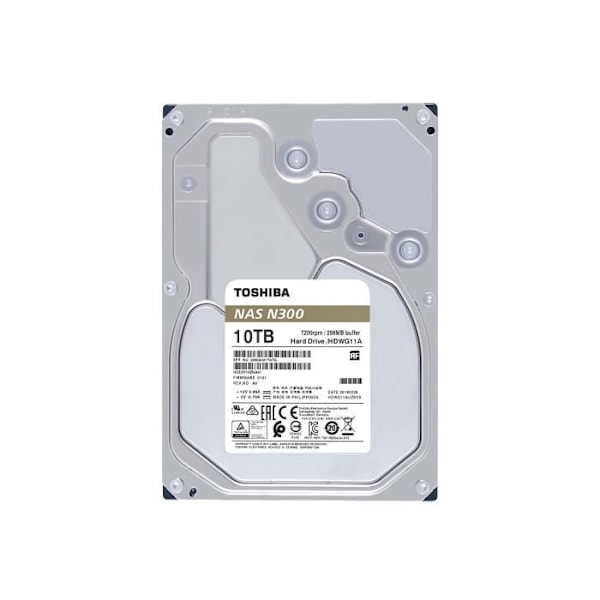 Toshiba N300 intern harddisk - 10 TB - SATA 6 Gb/s - 7200 rpm - 256 MB