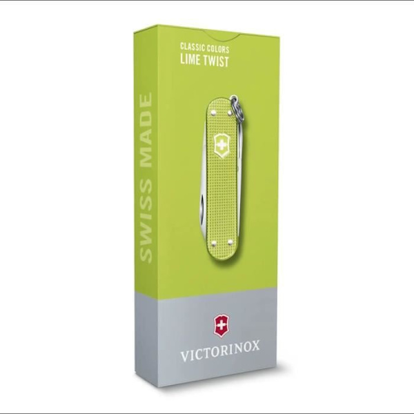 Schweizer Kniv - Victorinox - Classic Alox - 5 funktioner - Anodiseret aluminium - Lime Twist Lime Twist