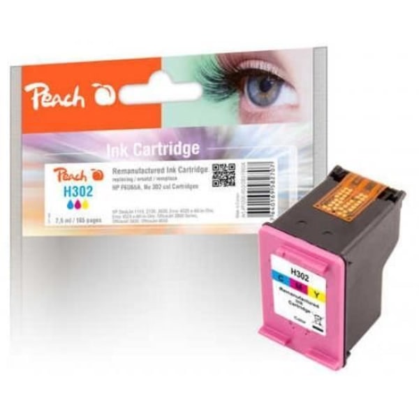 PEACH 319604 printerpatron - Farver Cyan, Magenta, Gul - Pakke med 1 - Inkjet