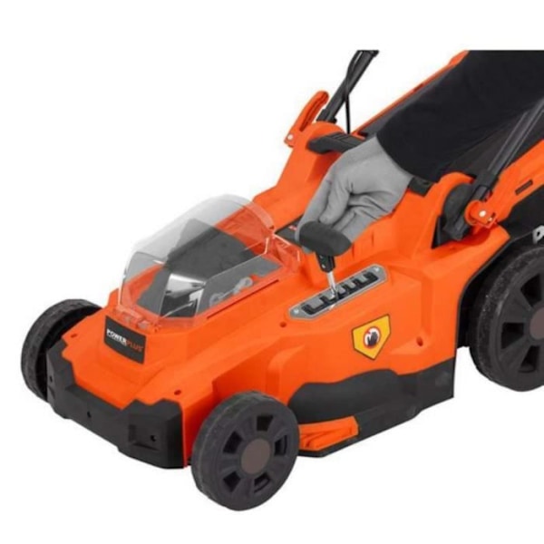 Batteridrevet plæneklipper 40 volt klippe 37 cm Dual Power