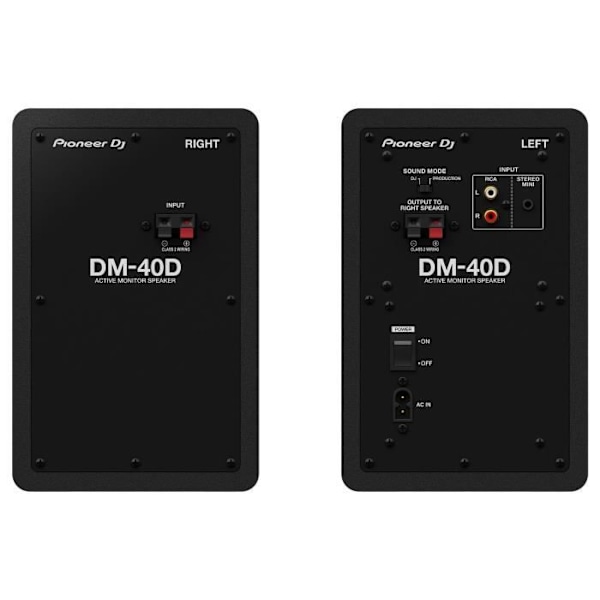 Pioneerin Dj PC-kaiutin Kompaktit pöytätietokoneen monitorointikaiuttimet DM-40D