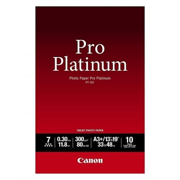 CANON PT-101 Pro platin fotopapir 300g A3+ - 10 ark