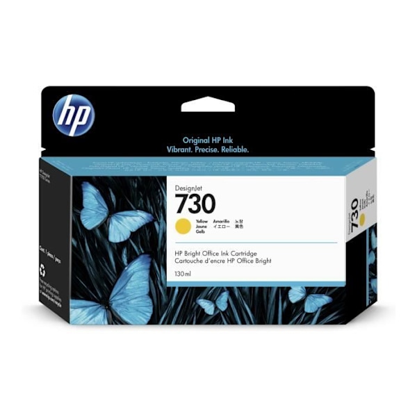 HP 730 mustesuihkukasetti - keltainen