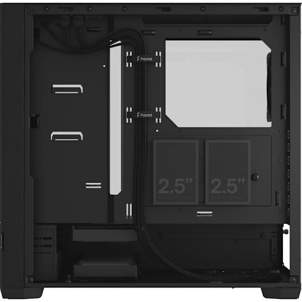 PC etui - FRACTAL DESIGN - Pop Silent Black TG - Sort (FD-C-POS1A-02)