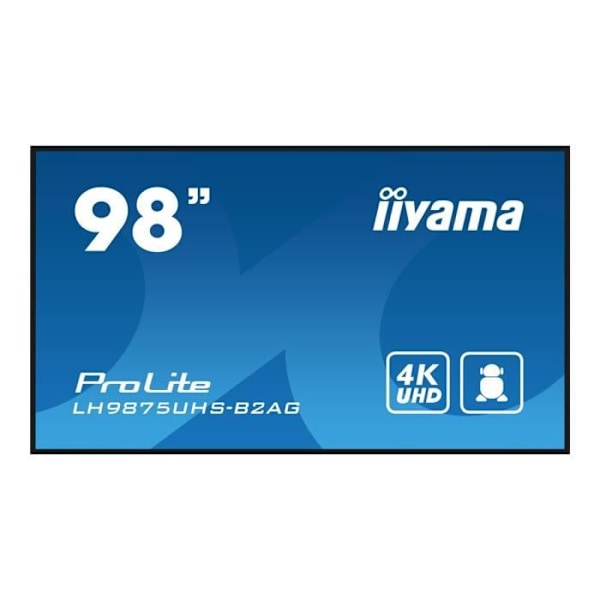 LCD-skärm - iiyama - ProLite LH9875UHS-B2AG - 98 tum - 4K - LED-bakgrundsbelyst