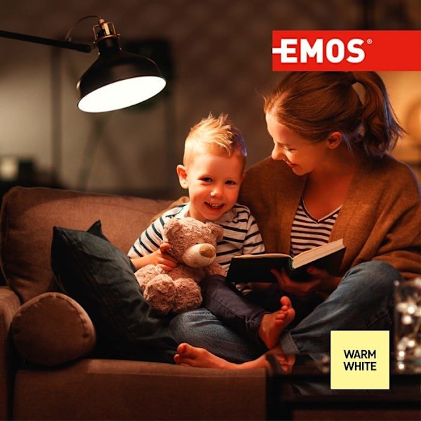 Emos - ZQ5160 - LED pære a +, Classic A60, glas, 14 W, E27, gennemsigtig, 6,2 x 6,2 x 13 cm