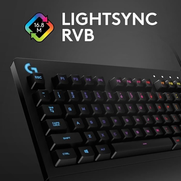Kablet gaming tastatur - LOGITECH G - G213 Prodigy - USB - AZERTY - Sort