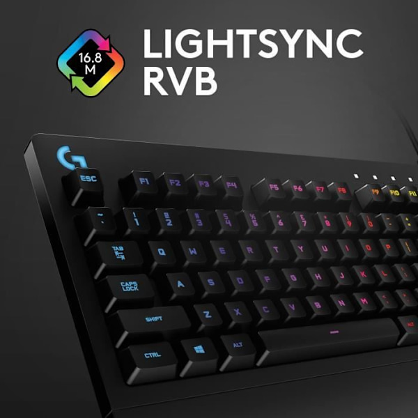 Langallinen pelinäppäimistö - LOGITECH G - G213 Prodigy - USB - AZERTY - Musta