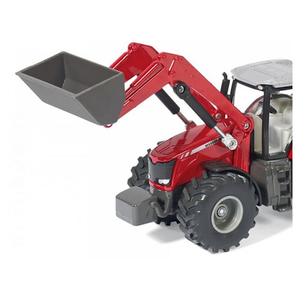 Massey Ferguson traktor med frontlæsser - SIKU - Skala 1/50 - Hvid og flerfarvet - Børn fra 3 år Flerfärgad