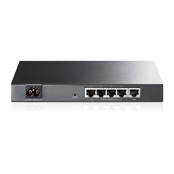 TP-LINK TL-R470T+ Router - 5 Ethernetportar Multi-Wan - Brandvägsskydd - Föräldrakontroll