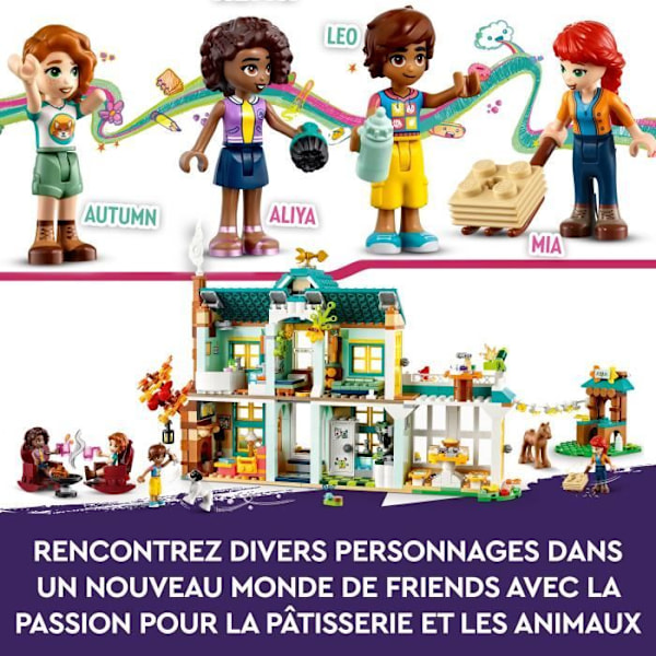 LEGO® Friends 41730 efterårshus, dyrelegetøj, dukkehus med tilbehør Vit