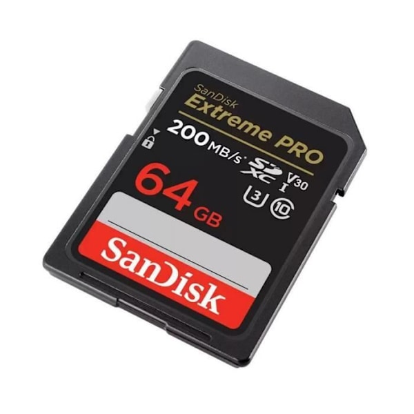 SANDISK Extreme Pro 64GB SDHC/SDXC 200MB/S 90MB/S UHS-I SDXC-hukommelseskort