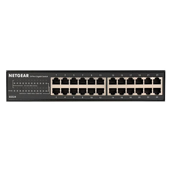 Skift ikke håndterbare 24 porte - NETGEAR - GS324-200EUS - Gigabit Ethernet - 24 porte