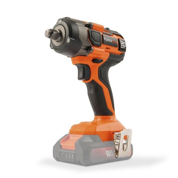 Langaton iskevä ruuvinvääntimellä - DUAL POWER POWDP20150 - 220Nm - Säädettävä vääntömomentti - ilman akkua tai laturia Orange - Sort