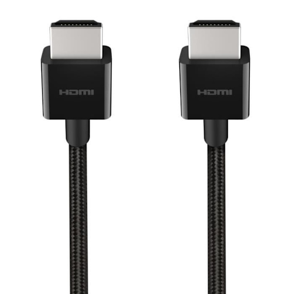 HDMI 2.1-kabel - BELKIN - 2 m - Ultra HD - 48 Gbit/s - Sort